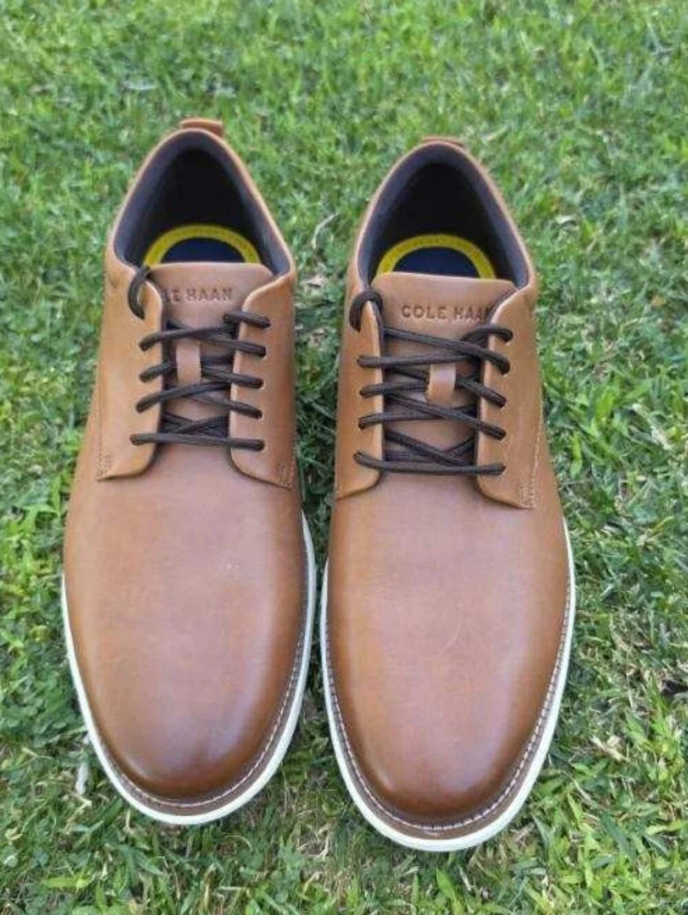 NEWCole Haan Grand+ Ultra Oxford Shoes Mens Size 8.5M British Tan Brown Leather